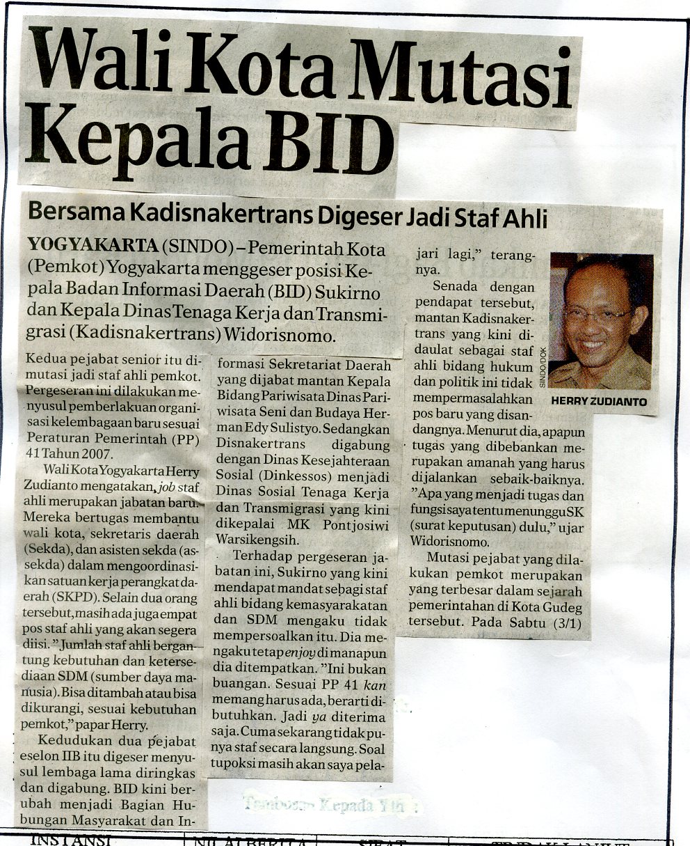 Kliping jogja terbaru